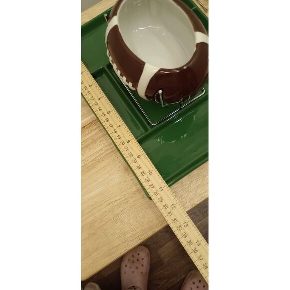 Trudeau football fondue set, game day, food, fondue new unused - Picture 11 of 12